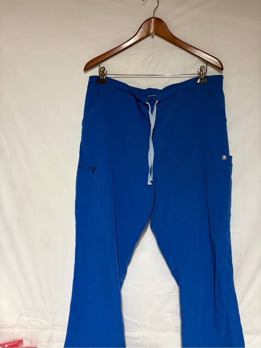 Figs Men's Royal Blue Drawstring Cargo Joggers